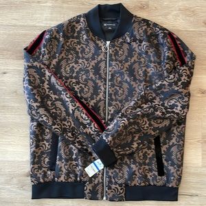 INC Paisley Bomber Jacket